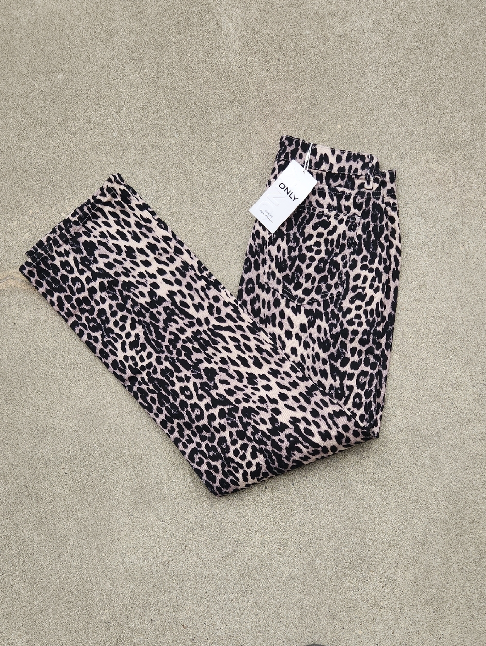ONLY Leopard Print high waist pants
